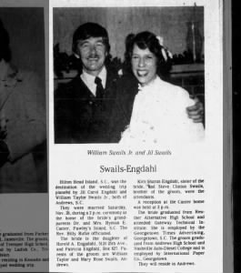 Marriage of Swails / Engdahl